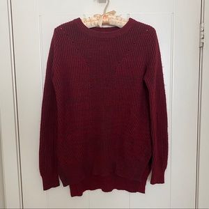 Super soft oversized pullover sweater — brick red